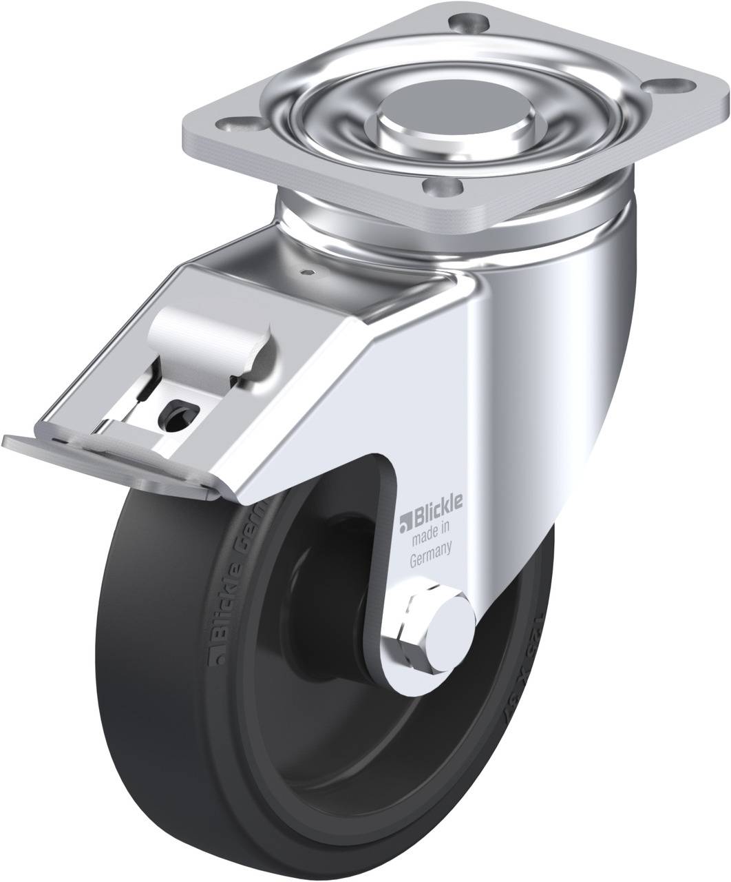 Blickle 851773 LH-POEV 125XR-1-FI Kółko skrętne z hamulcem Średnica koła: 125 mm Maksymalne obciążenie: 250 kg 1 szt. - obrazek 1