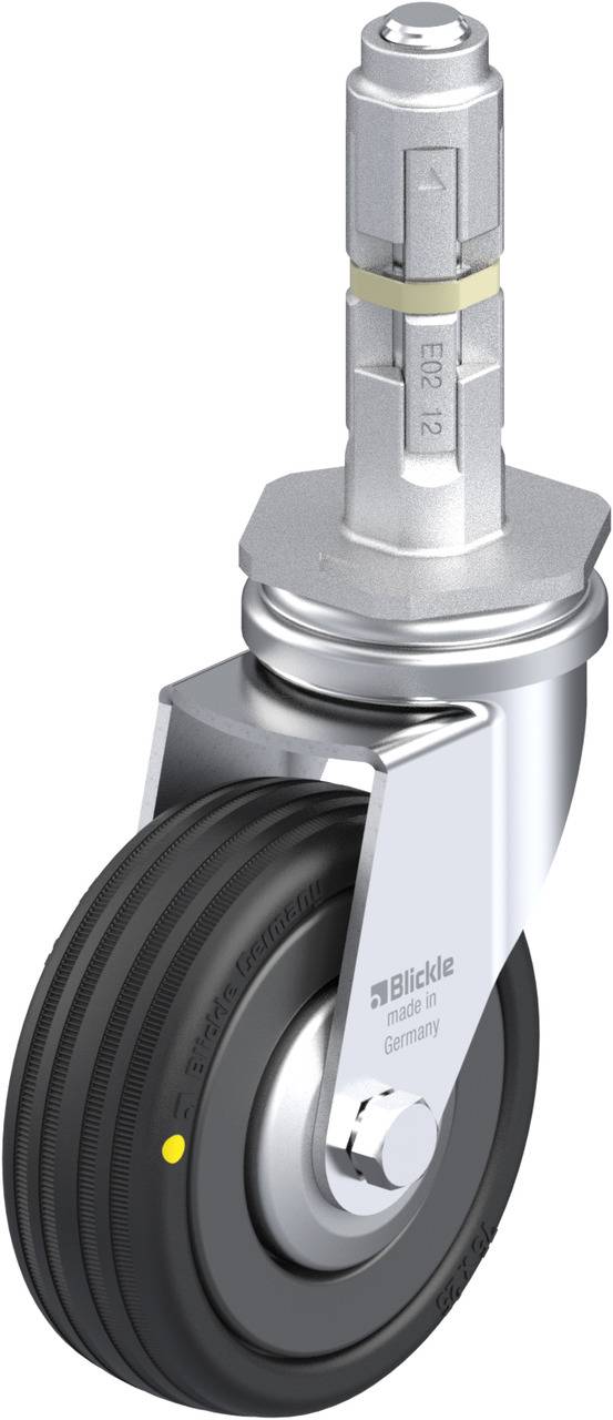 Blickle 672758 LRA-VPA 75K-EL-FA-E02 Kółko skrętne Średnica koła: 75 mm Maksymalne obciążenie: 45 kg 1 szt. - obrazek 1