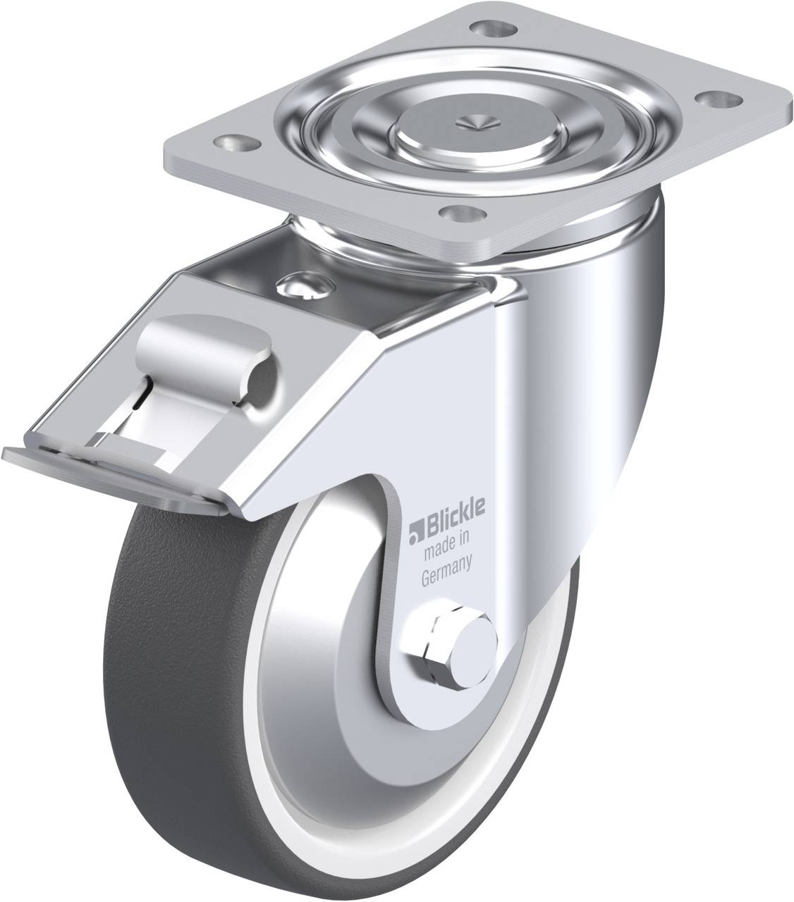 Blickle 750108 LH-POTH 150G-FI-FA Kółko skrętne z hamulcem Średnica koła: 150 mm Maksymalne obciążenie: 500 kg 1 szt. - obrazek 1