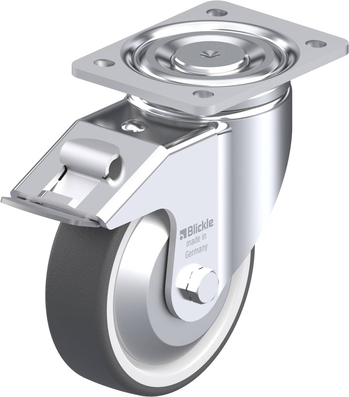 Blickle 750110 LH-POTH 150R-FI-FA Kółko skrętne z hamulcem Średnica koła: 150 mm Maksymalne obciążenie: 500 kg 1 szt. - obrazek 1