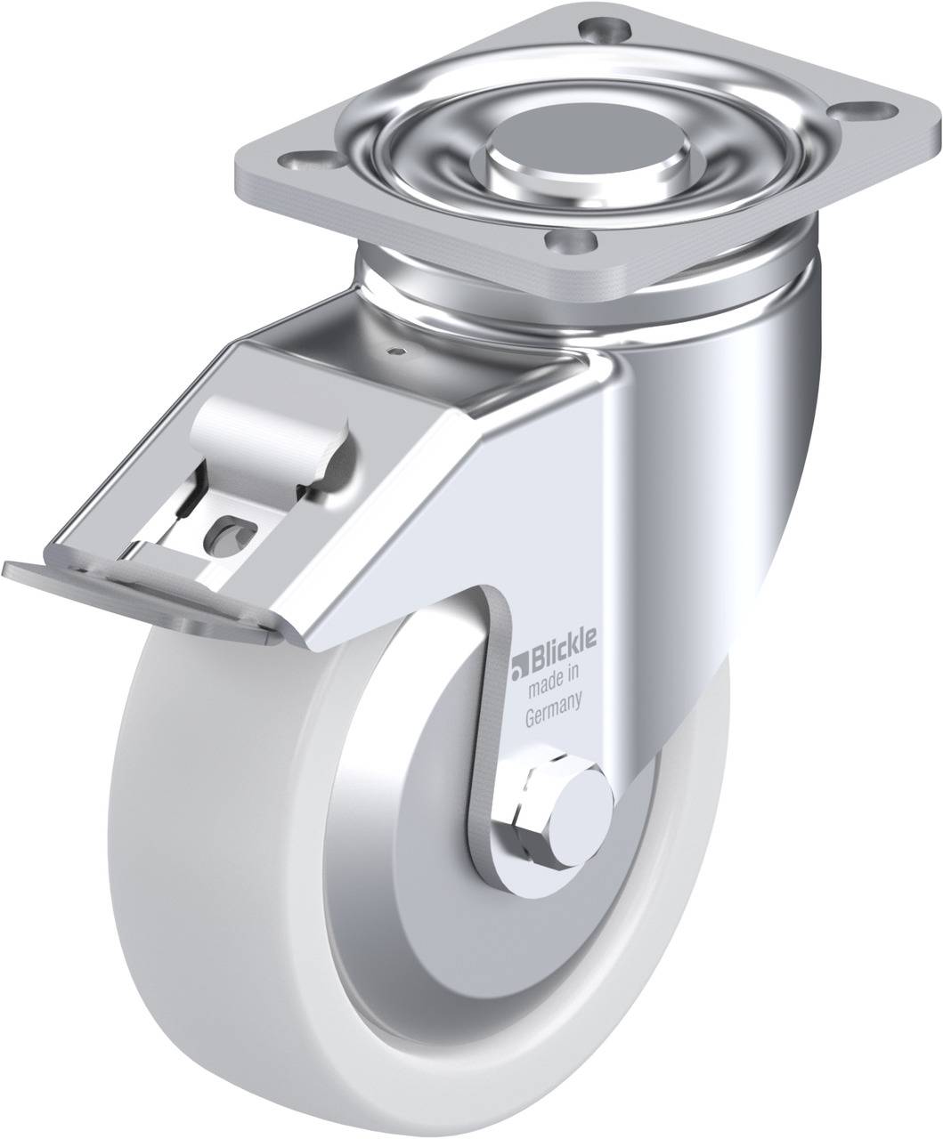 Blickle 750158 LH-SPO 125G-1-FI-FA Kółko skrętne z hamulcem Średnica koła: 125 mm Maksymalne obciążenie: 700 kg 1 szt. - obrazek 1