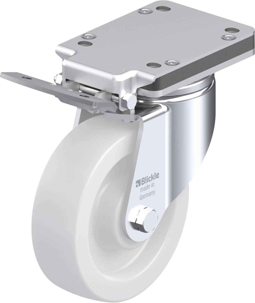 Blickle 852910 LH-SPO 160G-IS Kółko skrętne z hamulcem Średnica koła: 160 mm Maksymalne obciążenie: 850 kg 1 szt. - obrazek 1