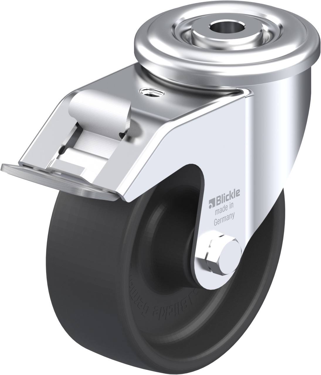 Blickle 754720 LIR-POHI 102G-FI Kółko skrętne z hamulcem Średnica koła: 100 mm Maksymalne obciążenie: 150 kg 1 szt. - obrazek 1