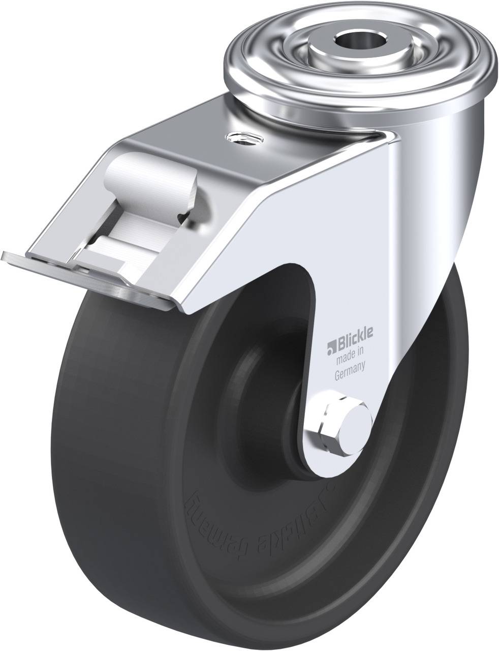 Blickle 754724 LIR-POHI 125G-FI Kółko skrętne z hamulcem Średnica koła: 125 mm Maksymalne obciążenie: 150 kg 1 szt. - obrazek 1