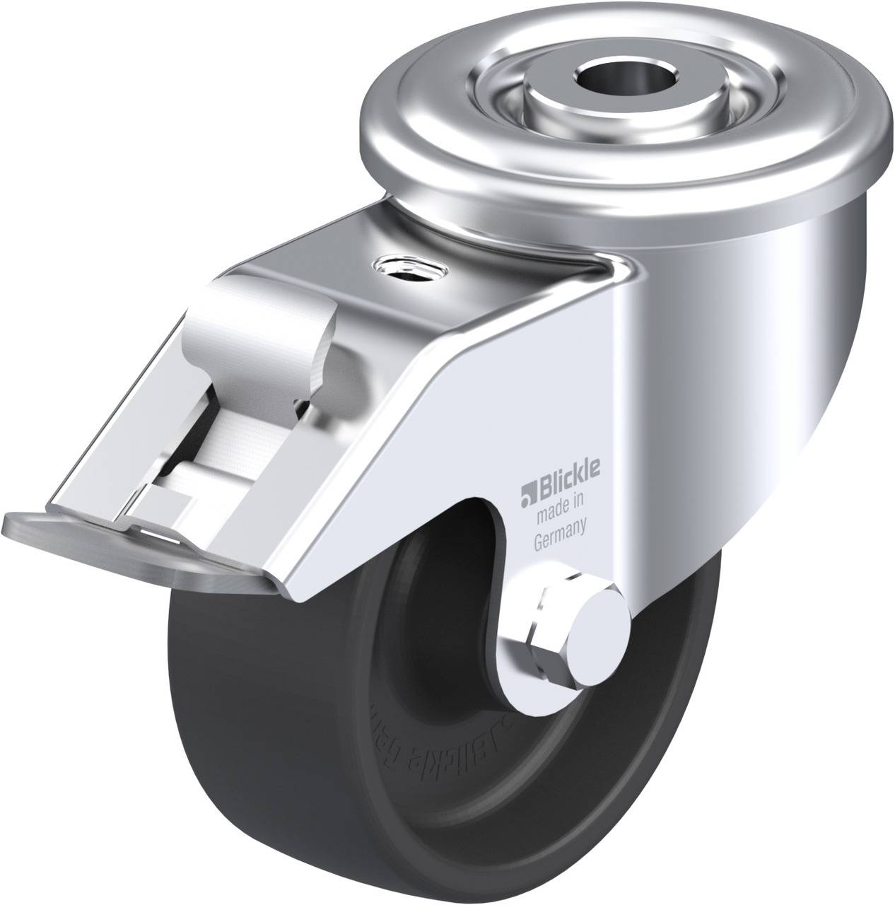 Blickle 754728 LIR-POHI 81G-FI Kółko skrętne z hamulcem Średnica koła: 80 mm Maksymalne obciążenie: 150 kg 1 szt. - obrazek 1