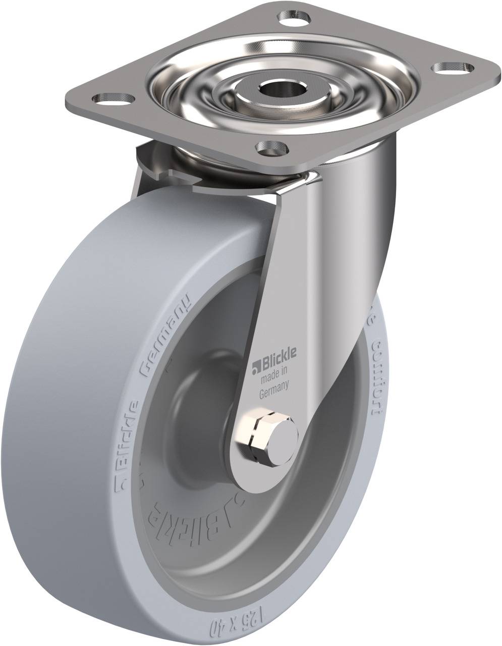 Blickle 757063 LIX-POSI 125G-SG-OF Kółko skrętne Średnica koła: 125 mm Maksymalne obciążenie: 120 kg 1 szt. - obrazek 1