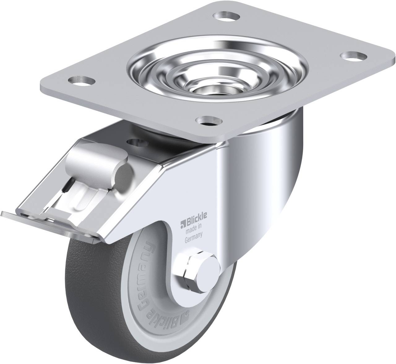 Blickle 760091 LK-PATH 100KF-3-FI Kółko skrętne z hamulcem Średnica koła: 100 mm Maksymalne obciążenie: 200 kg 1 szt. - obrazek 1