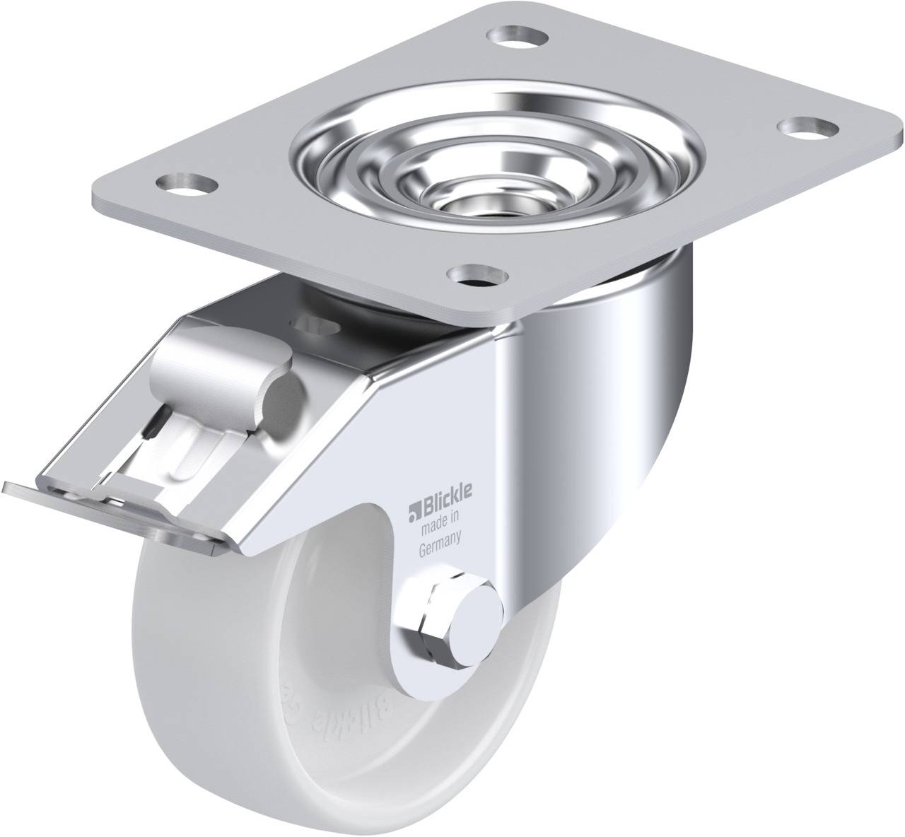 Blickle 852685 LK-PO 100XR-3-FI Kółko skrętne z hamulcem Średnica koła: 100 mm Maksymalne obciążenie: 280 kg 1 szt. - obrazek 1