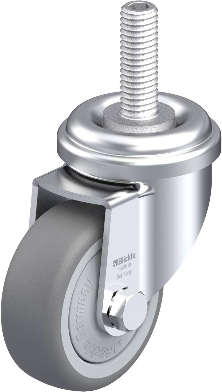 Blickle 604843 LRA-TPA 50KF-GS10 Kółko skrętne Średnica koła: 50 mm Maksymalne obciążenie: 50 kg 1 szt. - obrazek 1