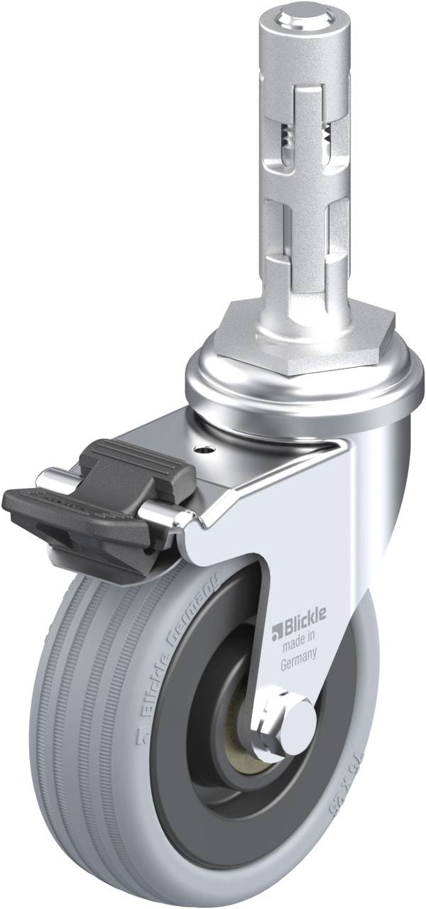 Blickle 292680 LRA-VPA 75K-FI-E01 Kółko skrętne z hamulcem Średnica koła: 75 mm Maksymalne obciążenie: 60 kg 1 szt. - obrazek 1