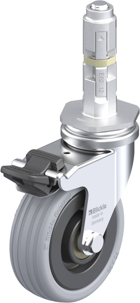 Blickle 291328 LRA-VPA 75K-FI-E02 Kółko skrętne z hamulcem Średnica koła: 75 mm Maksymalne obciążenie: 60 kg 1 szt. - obrazek 1