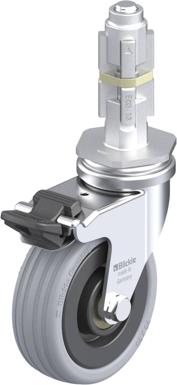 Blickle 284885 LRA-VPA 75K-FI-E03 Kółko skrętne z hamulcem Średnica koła: 75 mm Maksymalne obciążenie: 60 kg 1 szt. - obrazek 1