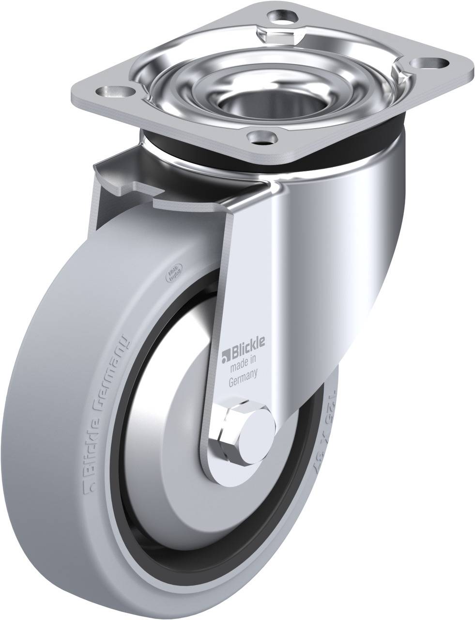 Blickle 316596 LK-POEV 125R-1-SG-FA Kółko skrętne Średnica koła: 125 mm Maksymalne obciążenie: 250 kg 1 szt. - obrazek 1