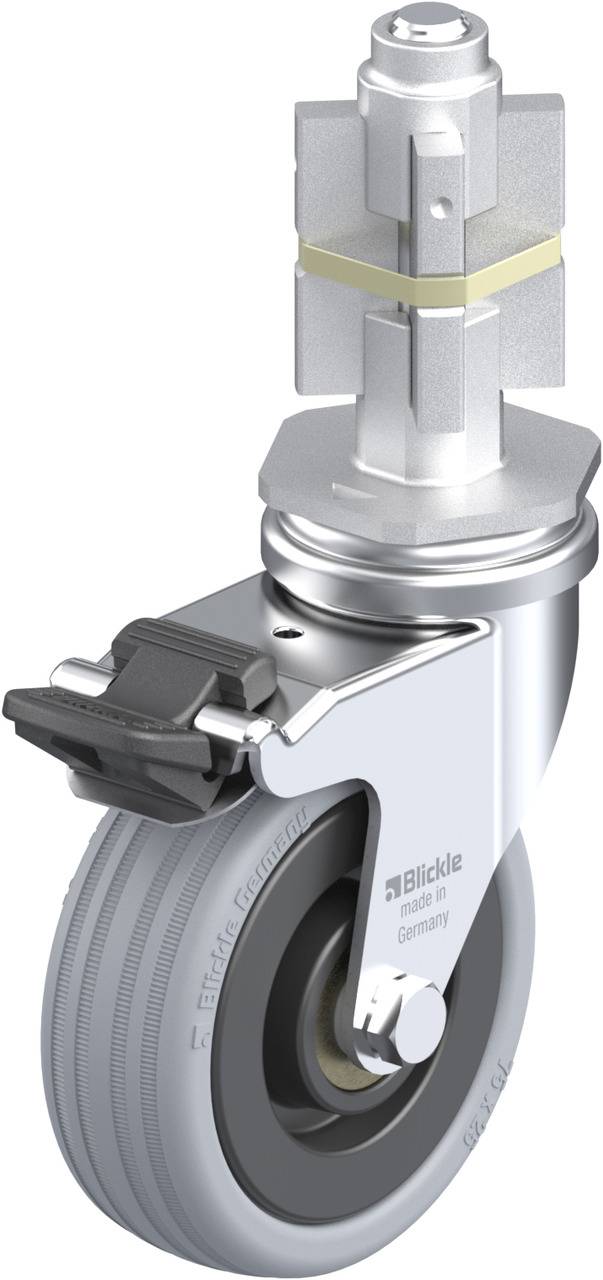 Blickle 283424 LRA-VPA 75K-FI-E05 Kółko skrętne z hamulcem Średnica koła: 75 mm Maksymalne obciążenie: 60 kg 1 szt. - obrazek 1