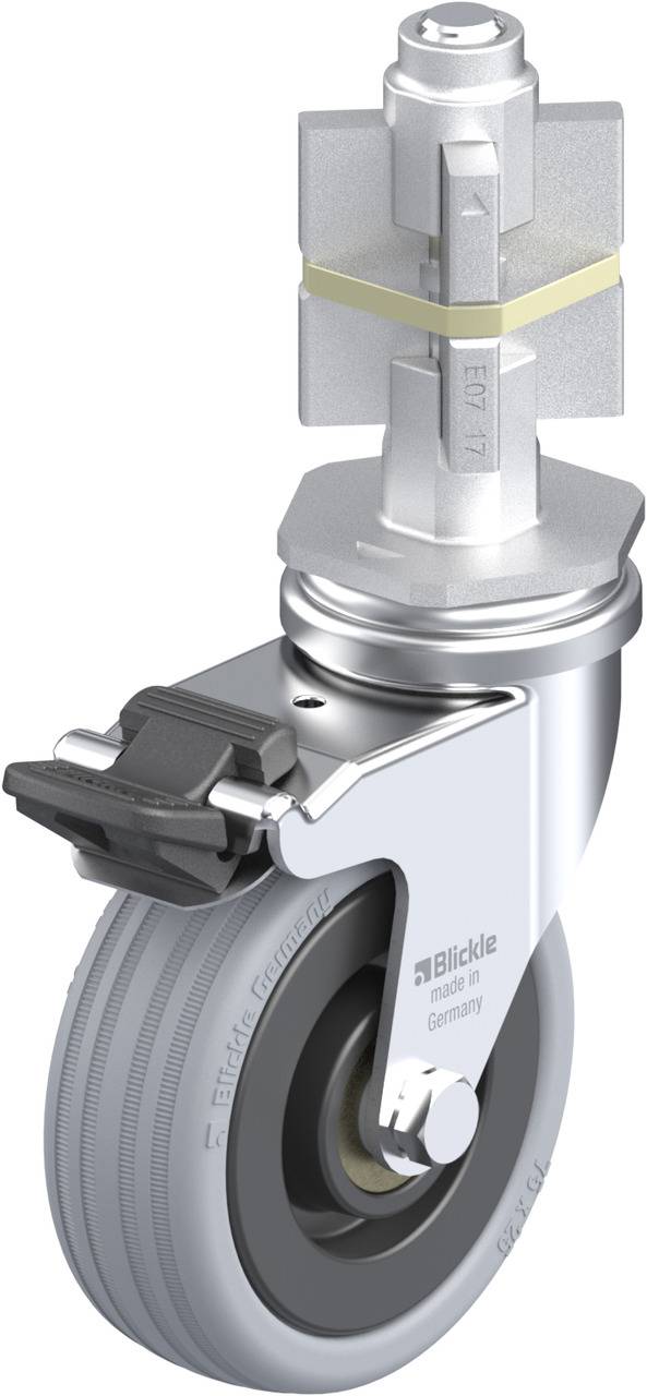 Blickle 612234 LRA-VPA 75K-FI-E07 Kółko skrętne z hamulcem Średnica koła: 75 mm Maksymalne obciążenie: 60 kg 1 szt. - obrazek 1