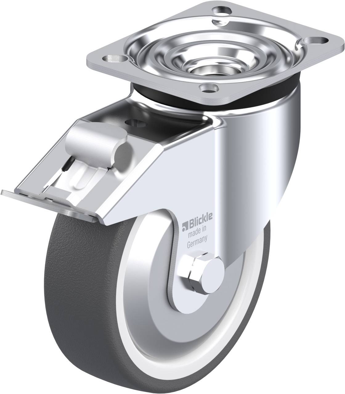 Blickle 750422 LK-POTH 125KA-1-FI-FA Kółko skrętne z hamulcem Średnica koła: 125 mm Maksymalne obciążenie: 350 kg 1 szt. - obrazek 1