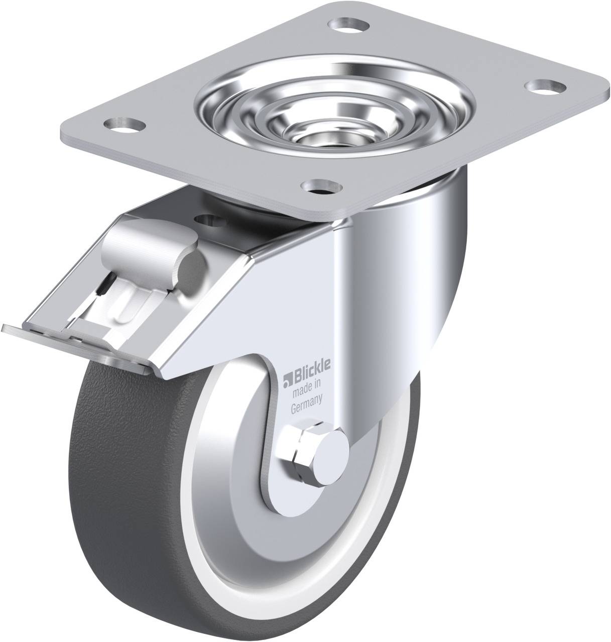 Blickle 750424 LK-POTH 125R-3-FI-FA Kółko skrętne z hamulcem Średnica koła: 125 mm Maksymalne obciążenie: 350 kg 1 szt. - obrazek 1