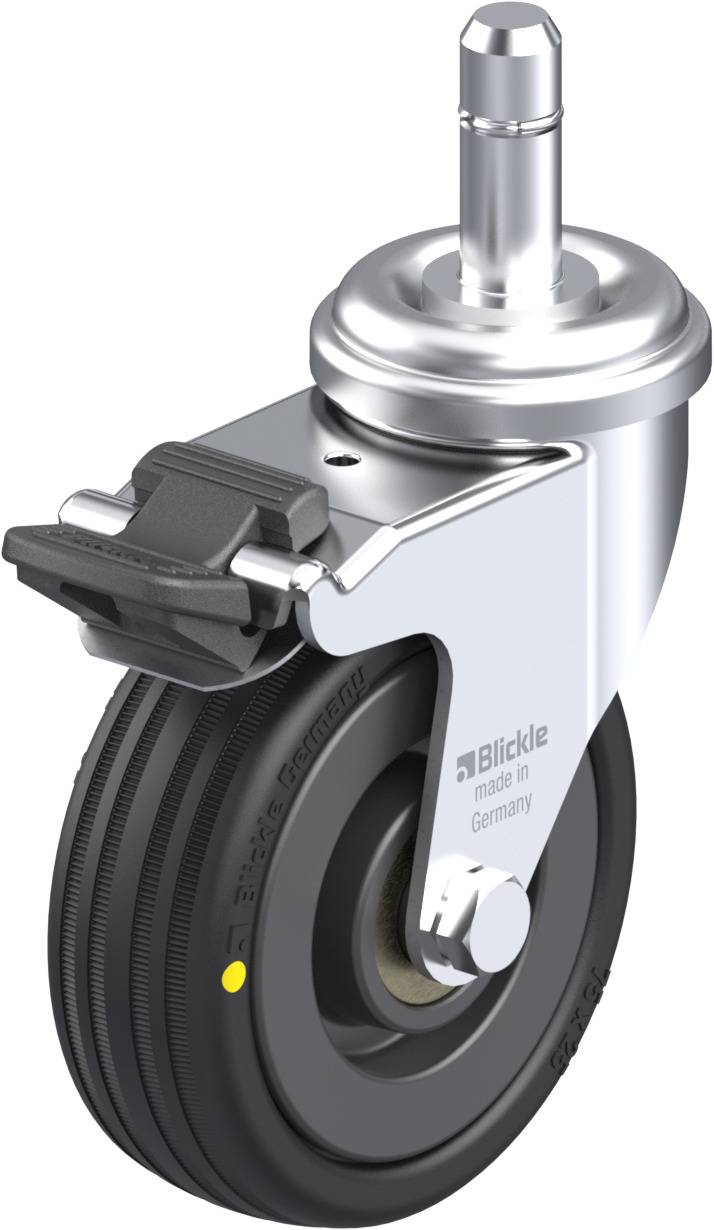 Blickle 581579 LRA-VPA 75K-FI-EL-ES Kółko skrętne z hamulcem Średnica koła: 75 mm Maksymalne obciążenie: 45 kg 1 szt. - obrazek 1