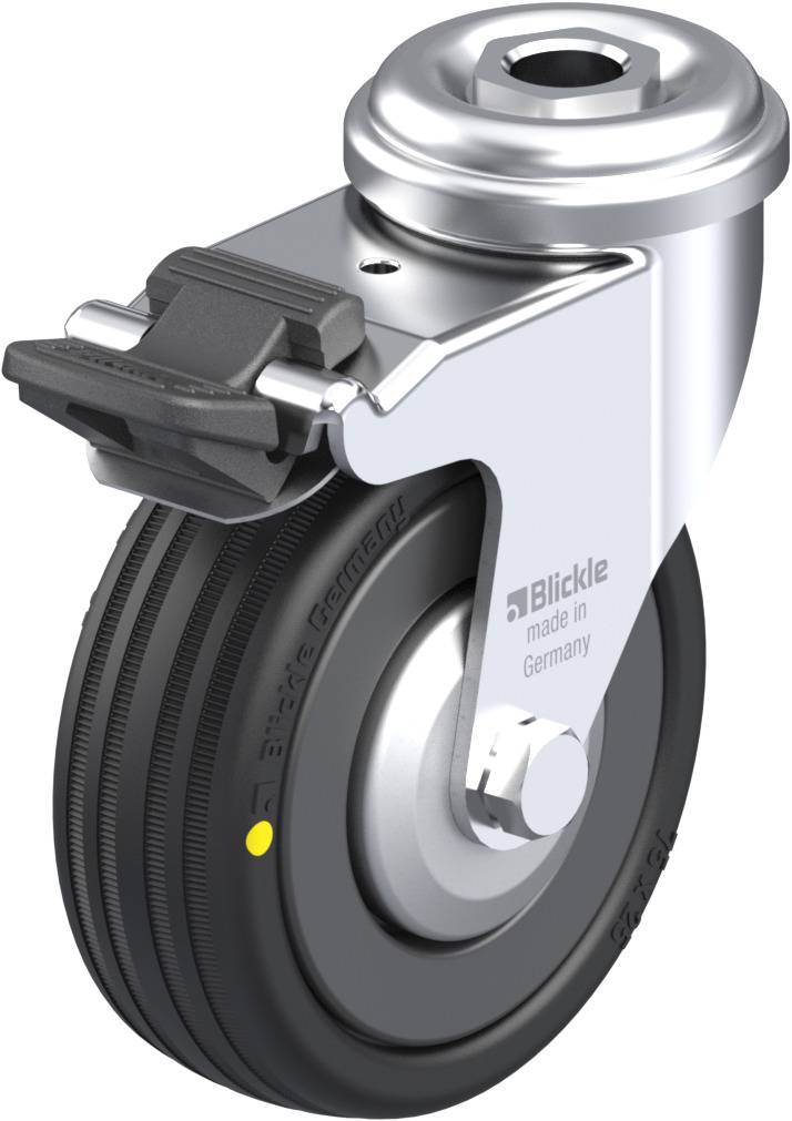 Blickle 275610 LRA-VPA 75K-FI-EL-FA Kółko skrętne z hamulcem Średnica koła: 75 mm Maksymalne obciążenie: 45 kg 1 szt. - obrazek 1