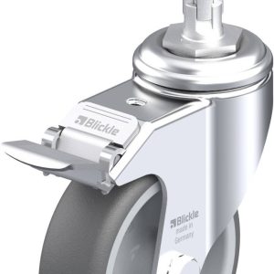 Blickle 848758 LKRA-PATH 101G-11-FI-E11 Kółko skrętne z hamulcem Średnica koła: 100 mm Maksymalne obciążenie: 120 kg 1 s