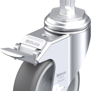 Blickle 848759 LKRA-PATH 101G-11-FI-E12 Kółko skrętne z hamulcem Średnica koła: 100 mm Maksymalne obciążenie: 120 kg 1 s