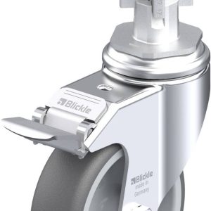 Blickle 848763 LKRA-PATH 101G-11-FI-E17 Kółko skrętne z hamulcem Średnica koła: 100 mm Maksymalne obciążenie: 120 kg 1 s