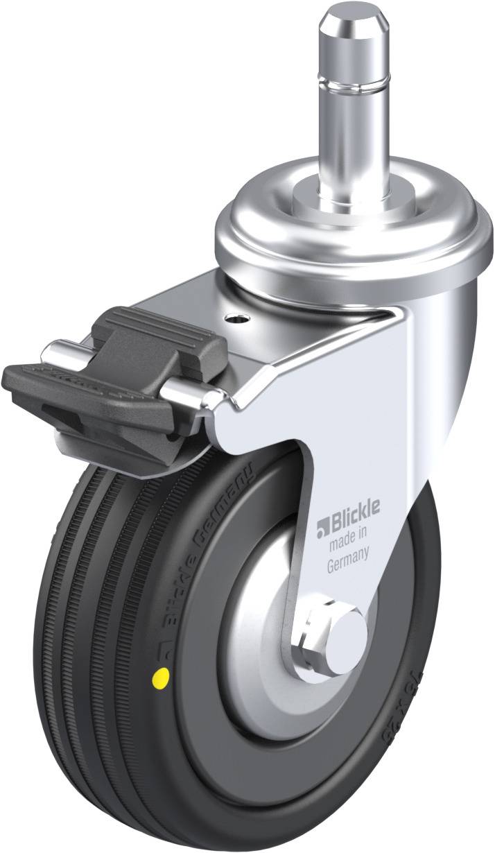 Blickle 751173 LRA-VPA 75K-FI-EL-FA-ES Kółko skrętne z hamulcem Średnica koła: 75 mm Maksymalne obciążenie: 45 kg 1 szt. - obrazek 1