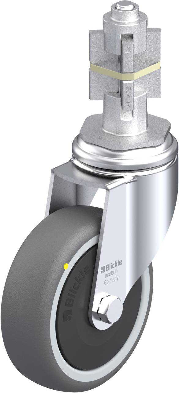 Blickle 848821 LKRA-PATH 101KF-11-ELS-E17 Kółko skrętne Średnica koła: 100 mm Maksymalne obciążenie: 120 kg 1 szt. - obrazek 1