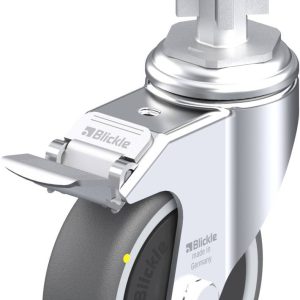 Blickle 848798 LKRA-PATH 101KF-11-FI-ELS-E15 Kółko skrętne z hamulcem Średnica koła: 100 mm Maksymalne obciążenie: 120 k