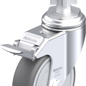 Blickle 848804 LKRA-PATH 101KF-11-FI-E15 Kółko skrętne z hamulcem Średnica koła: 100 mm Maksymalne obciążenie: 120 kg 1