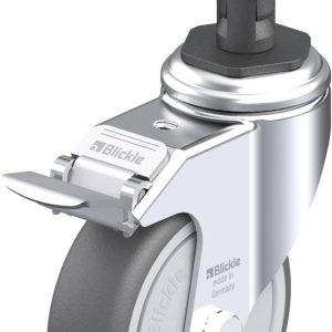 Blickle 848806 LKRA-PATH 101KF-11-FI-ER12 Kółko skrętne z hamulcem Średnica koła: 100 mm Maksymalne obciążenie: 120 kg 1