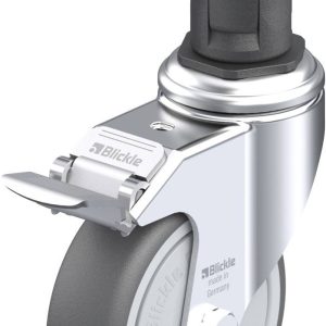 Blickle 848809 LKRA-PATH 101KF-11-FI-ER15 Kółko skrętne z hamulcem Średnica koła: 100 mm Maksymalne obciążenie: 120 kg 1