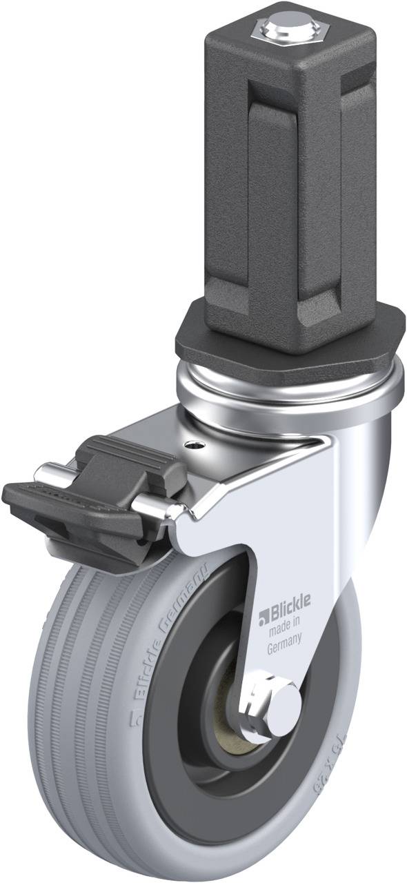 Blickle 848040 LRA-VPA 75K-FI-EV04 Kółko skrętne z hamulcem Średnica koła: 75 mm Maksymalne obciążenie: 60 kg 1 szt. - obrazek 1