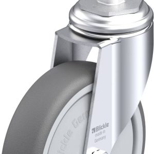 Blickle 848904 LKRA-PATH 126KF-11-E12 Kółko skrętne Średnica koła: 125 mm Maksymalne obciążenie: 120 kg 1 szt.