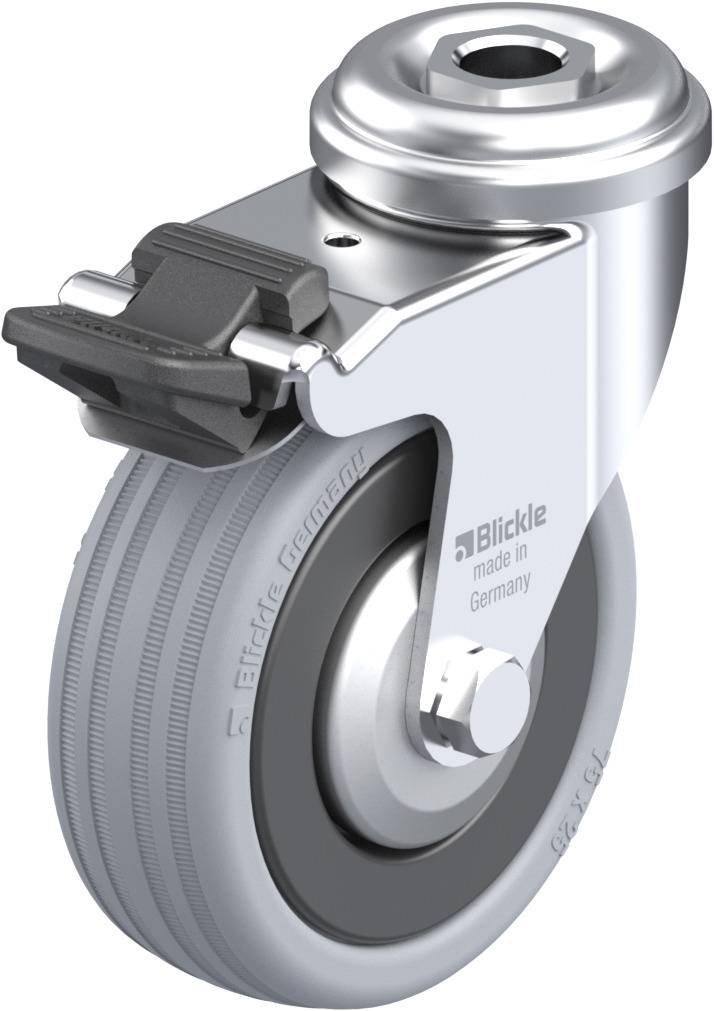 Blickle 225615 LRA-VPA 75K-FI-FA Kółko skrętne z hamulcem Średnica koła: 75 mm Maksymalne obciążenie: 60 kg 1 szt. - obrazek 1