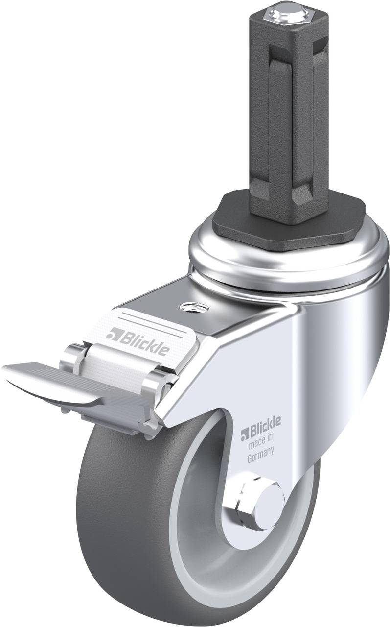 Blickle 848687 LKRA-PATH 80G-11-FI-EV12 Kółko skrętne z hamulcem Średnica koła: 80 mm Maksymalne obciążenie: 120 kg 1 sz - obrazek 1