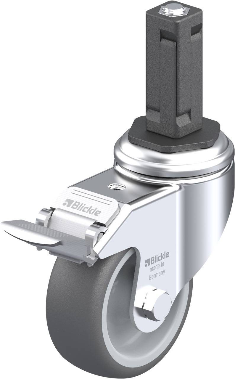 Blickle 848688 LKRA-PATH 80G-11-FI-EV13 Kółko skrętne z hamulcem Średnica koła: 80 mm Maksymalne obciążenie: 120 kg 1 sz - obrazek 1