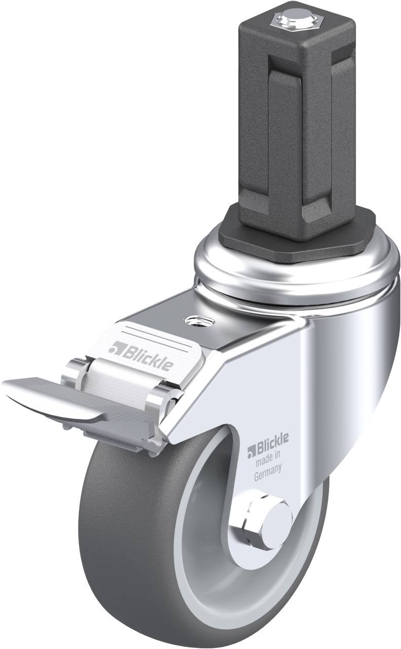 Blickle 848689 LKRA-PATH 80G-11-FI-EV14 Kółko skrętne z hamulcem Średnica koła: 80 mm Maksymalne obciążenie: 120 kg 1 sz - obrazek 1