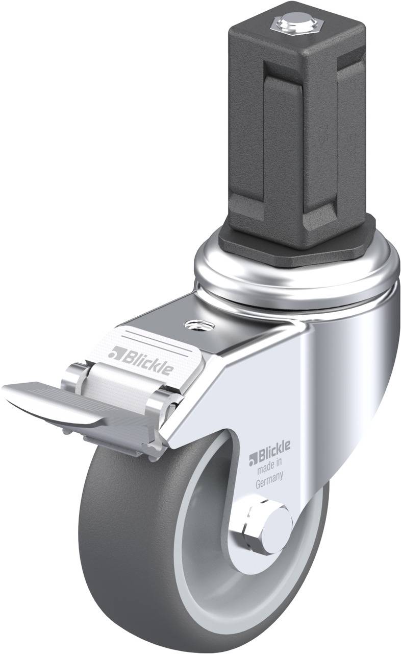 Blickle 848690 LKRA-PATH 80G-11-FI-EV15 Kółko skrętne z hamulcem Średnica koła: 80 mm Maksymalne obciążenie: 120 kg 1 sz - obrazek 1