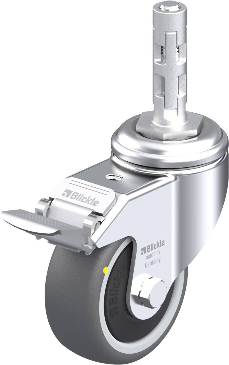 Blickle 848713 LKRA-PATH 80KF-11-FI-ELS-E11 Kółko skrętne z hamulcem Średnica koła: 80 mm Maksymalne obciążenie: 100 kg - obrazek 1