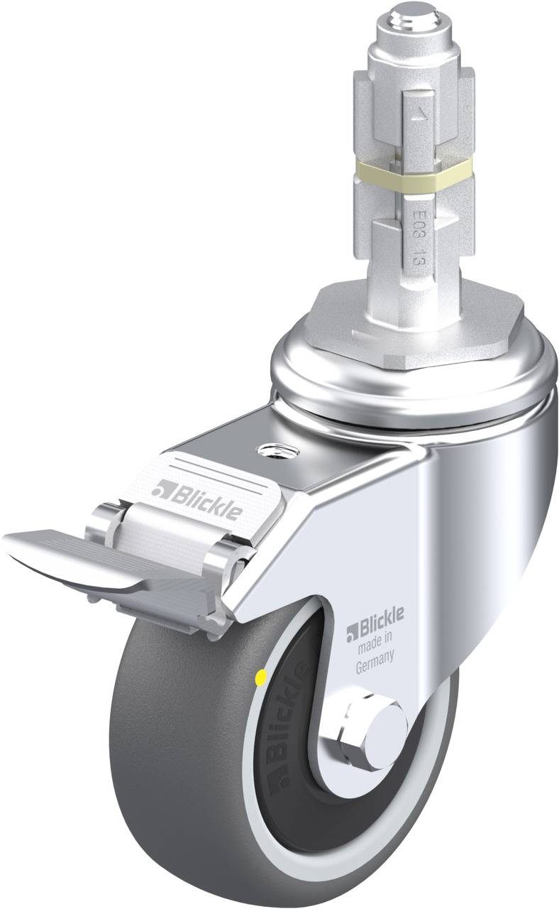 Blickle 848715 LKRA-PATH 80KF-11-FI-ELS-E13 Kółko skrętne z hamulcem Średnica koła: 80 mm Maksymalne obciążenie: 100 kg - obrazek 1