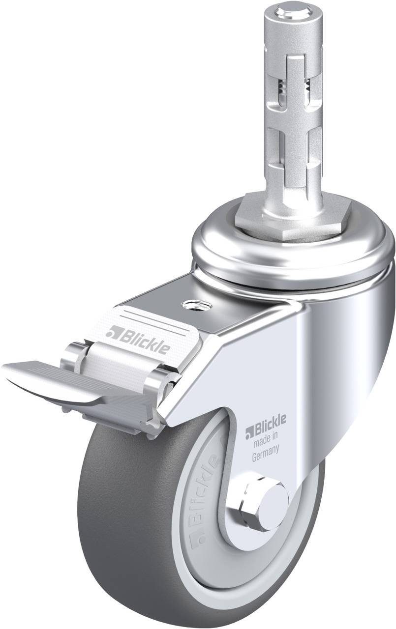 Blickle 848719 LKRA-PATH 80KF-11-FI-E11 Kółko skrętne z hamulcem Średnica koła: 80 mm Maksymalne obciążenie: 120 kg 1 sz - obrazek 1