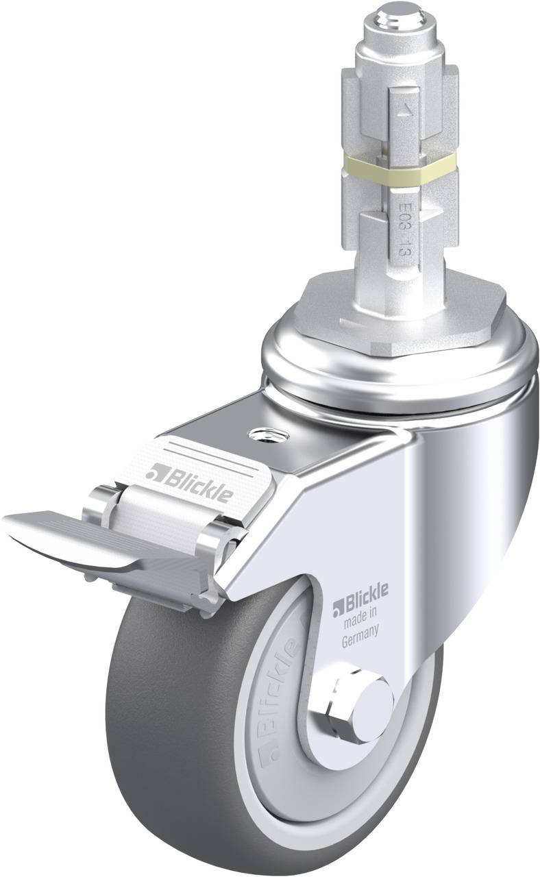 Blickle 848721 LKRA-PATH 80KF-11-FI-E13 Kółko skrętne z hamulcem Średnica koła: 80 mm Maksymalne obciążenie: 120 kg 1 sz - obrazek 1