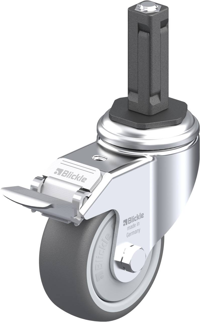 Blickle 848729 LKRA-PATH 80KF-11-FI-EV12 Kółko skrętne z hamulcem Średnica koła: 80 mm Maksymalne obciążenie: 120 kg 1 s - obrazek 1