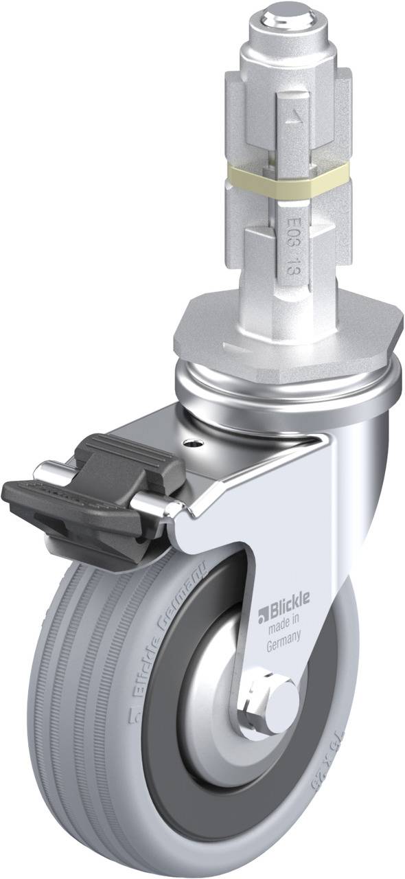 Blickle 315424 LRA-VPA 75K-FI-FA-E03 Kółko skrętne z hamulcem Średnica koła: 75 mm Maksymalne obciążenie: 60 kg 1 szt. - obrazek 1