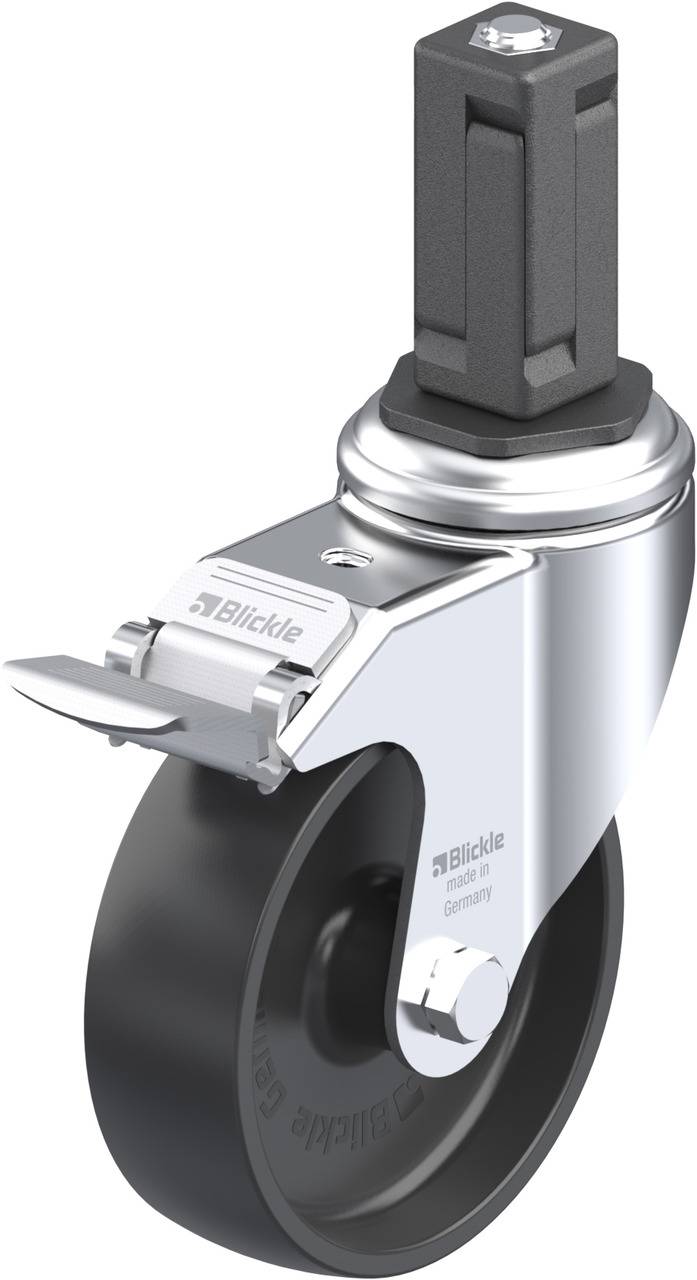Blickle 849005 LKRA-POA 100G-11-FI-EV14 Kółko skrętne z hamulcem Średnica koła: 100 mm Maksymalne obciążenie: 120 kg 1 s - obrazek 1