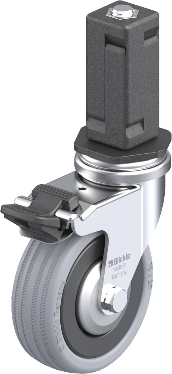 Blickle 848031 LRA-VPA 75K-FI-FA-EV04 Kółko skrętne z hamulcem Średnica koła: 75 mm Maksymalne obciążenie: 60 kg 1 szt. - obrazek 1