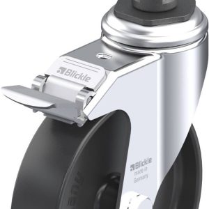Blickle 849036 LKRA-POA 125G-11-FI-ER13 Kółko skrętne z hamulcem Średnica koła: 125 mm Maksymalne obciążenie: 120 kg 1 s