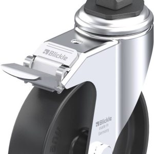 Blickle 849040 LKRA-POA 125G-11-FI-EV13 Kółko skrętne z hamulcem Średnica koła: 125 mm Maksymalne obciążenie: 120 kg 1 s
