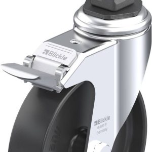 Blickle 849041 LKRA-POA 125G-11-FI-EV14 Kółko skrętne z hamulcem Średnica koła: 125 mm Maksymalne obciążenie: 120 kg 1 s